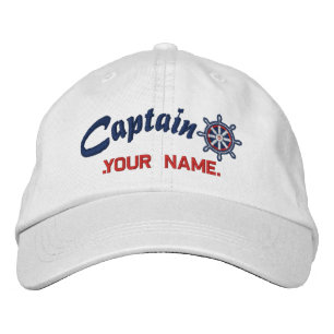 CAPTAIN Wheel, anpassbar für Ihr Namensschiff Bestickte Baseballkappe