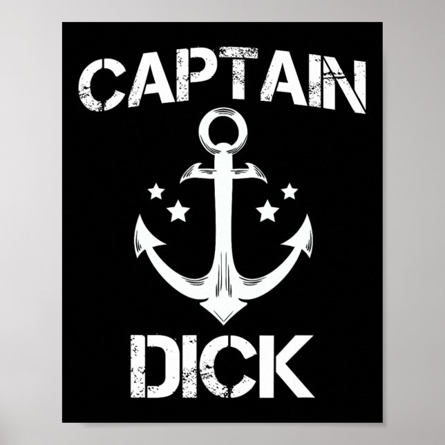 Captain Willy Funny Birthday Personalisiert Name B Poster (Vorne)