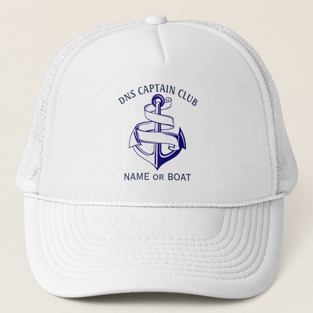 Captain Your Boat Name  Truckerkappe (Vorderseite)
