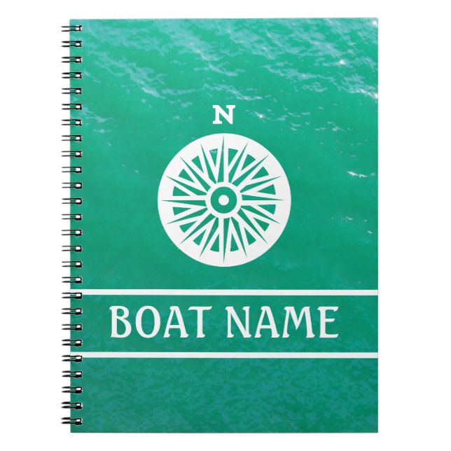 Captain's Log - Kompass Notizblock (Vorderseite)