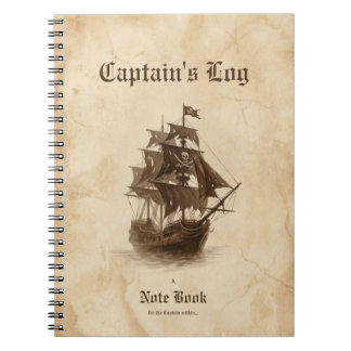 Captain's Log Notebook Notizblock