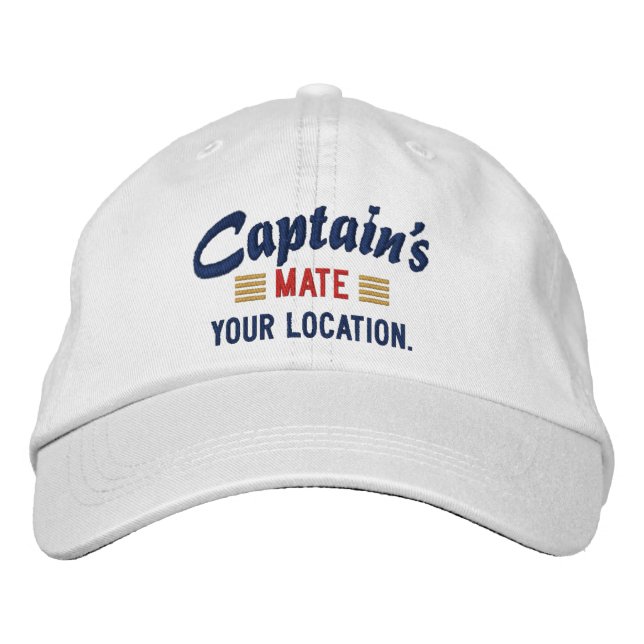 Captain's MATE Personalisieren Sie es! bestickte K Baseballkappe (Vorderseite)