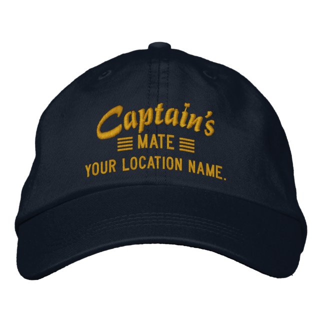 Captain's MATE Personalisieren Sie es! bestickte K Bestickte Baseballkappe (Vorderseite)