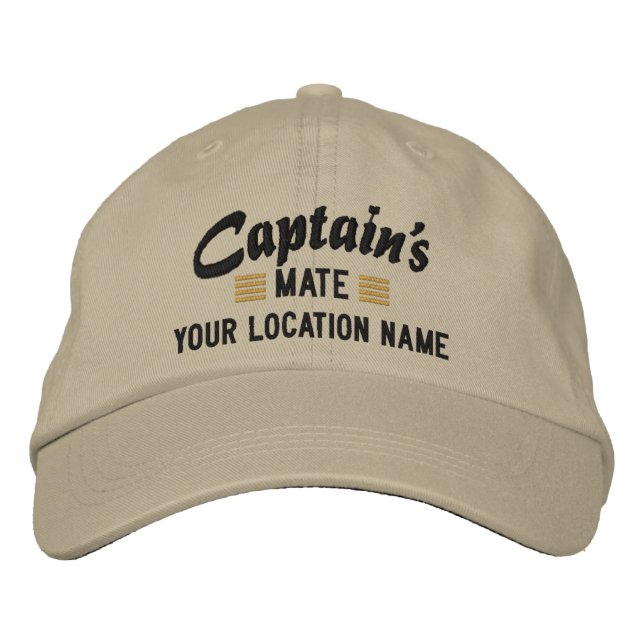 Captain's MATE Personalisieren Sie es! bestickte K Bestickte Baseballkappe (Vorderseite)