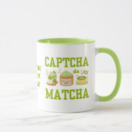 CAPTCHA DA MATCHA Fun Latte Drinker Tasse