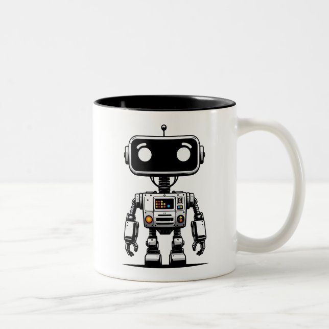 Captcha Robot - Ich bin ein Roboter Zweifarbige Tasse (Rechts)