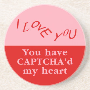 Captcha Valentinstag Untersetzer