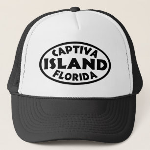 Captiva Insel-Florida-Schwarzes Truckerkappe