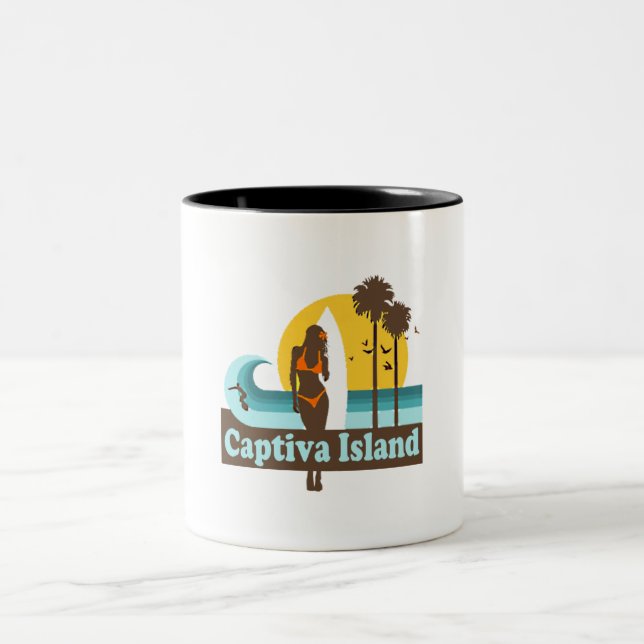 Captiva Insel Zweifarbige Tasse (Mittel)