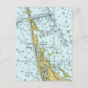 Captiva Island alte nautische Karte