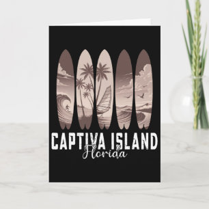 Captiva Island Florida Surfbrett Männer Frauen Sur Karte