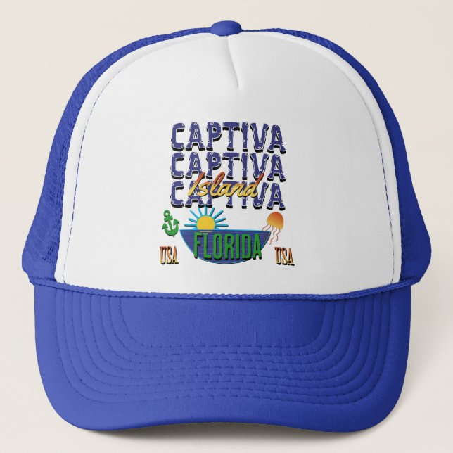 Captiva Island, Florida Truckerkappe (Vorderseite)