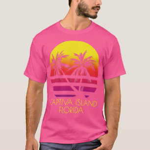 Captiva Island Florida Vintager tropischer Sonnenu T-Shirt