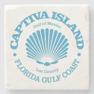 Captiva Island (Muschel) Steinuntersetzer