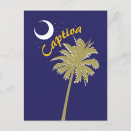 Captiva Island Night Postkarte