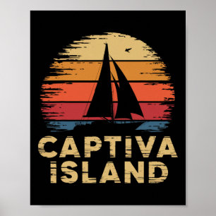 Captiva Island Strand Florida Fl Surfen Fischen Va Poster