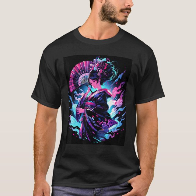 Captivating Geisha Essence of Grace Graphic T-Shirt (Vorderseite)