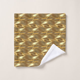 Captivating gold pattern badhandtuch set