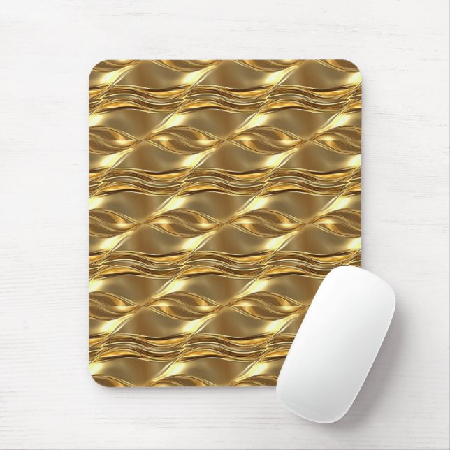 Captivating gold pattern mousepad (Mit Mouse)