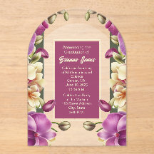 Captivation Orchids Akryllischer Abschluss Einladu