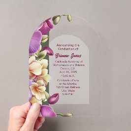 Captivation Orchids Akryllischer Abschluss Einladu Acryleinladungen