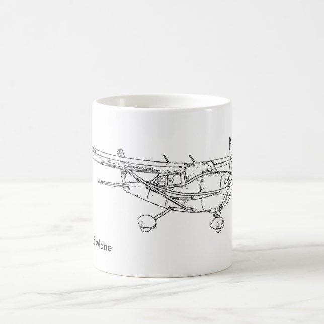 Captmoonbeam Cessna 82 Skylane Kaffeetasse (Mittel)