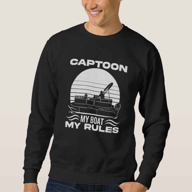Captoon My Boat My Rules 1 Sweatshirt (Vorderseite)