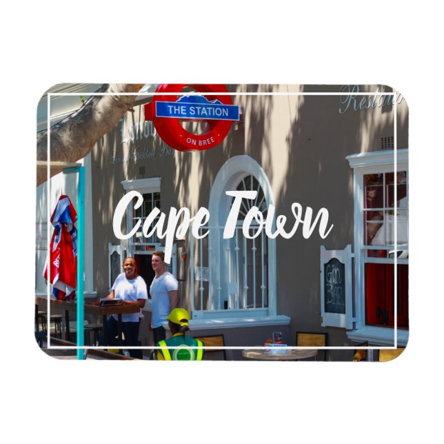 CapTown Cityscape Street Südafrika Magnet (Horizontal)