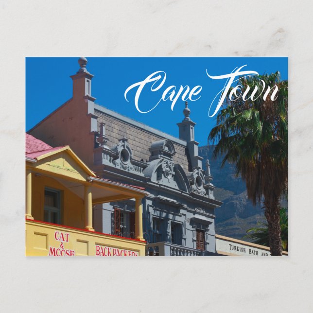 CapTown Cityscape Street Südafrika Postkarte (Vorderseite)