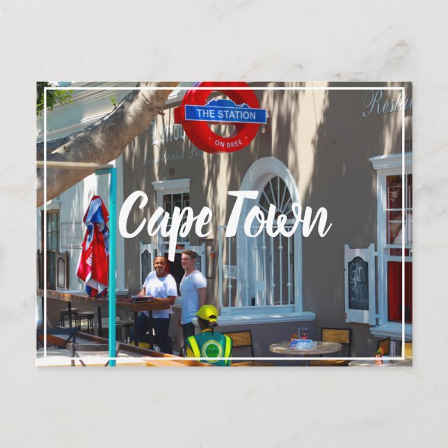 CapTown Cityscape Street Südafrika Postkarte (Vorderseite)