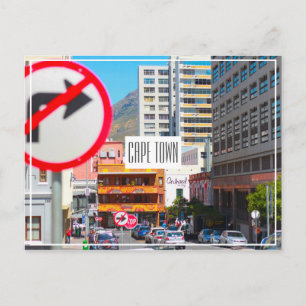 CapTown Cityscape Street Südafrika Postkarte