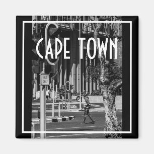 Captown Monochrome Cityscape Street Lifestyle Magnet