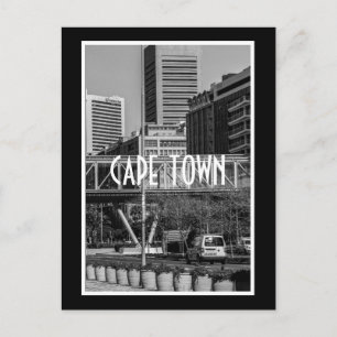 Captown Monochrome Cityscape Street Lifestyle Postkarte