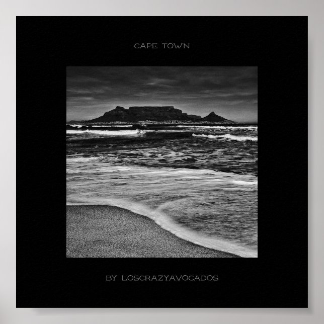 Captown Table Mountain Beach Poster (Vorne)