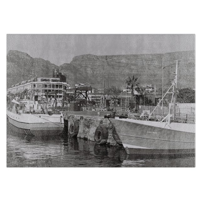 Captown Table Mountain City View ZA Südafrika Schneidebrett (Vorderseite)