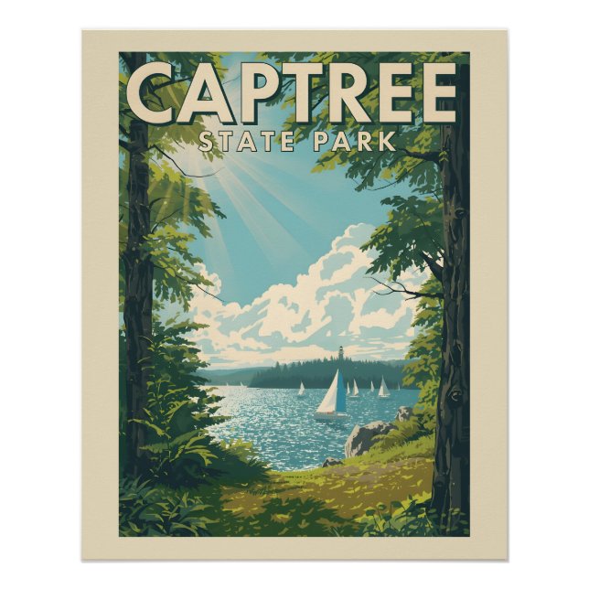 Captree Staat Park - New York Poster (Vorderseite)