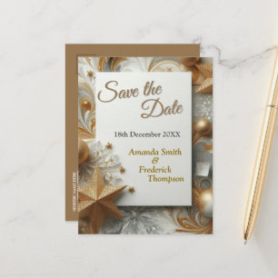 Capture Art Winter Scene & Snow and Ice Crystals Ankündigungspostkarte