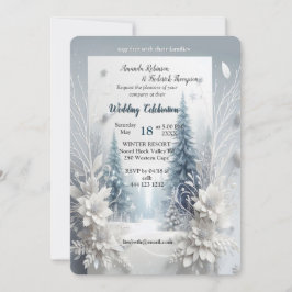 Capture Art Winter Scene & Snow and Ice Crystals Einladung