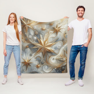 Capture Art Winter Scene & Snow and Ice Crystals Fleecedecke