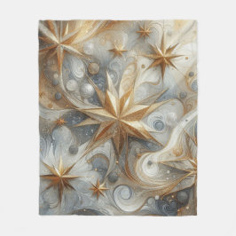 Capture Art Winter Scene & Snow and Ice Crystals Fleecedecke