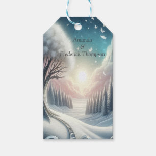 Capture Art Winter Scene & Snow and Ice Crystals Geschenkanhänger