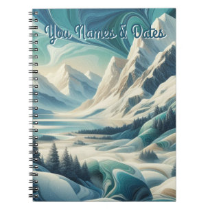 Capture Art Winter Scene & Snow and Ice Crystals Notizblock
