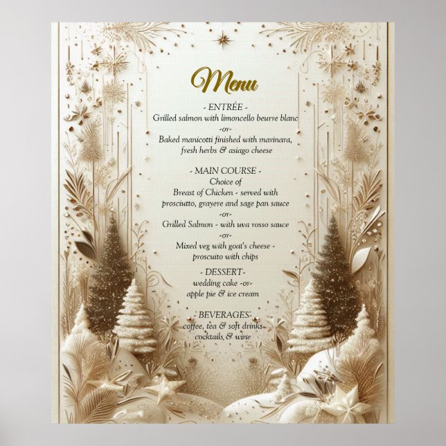 Capture Art Winter Scene & Snow and Ice Crystals Poster (Vorne)