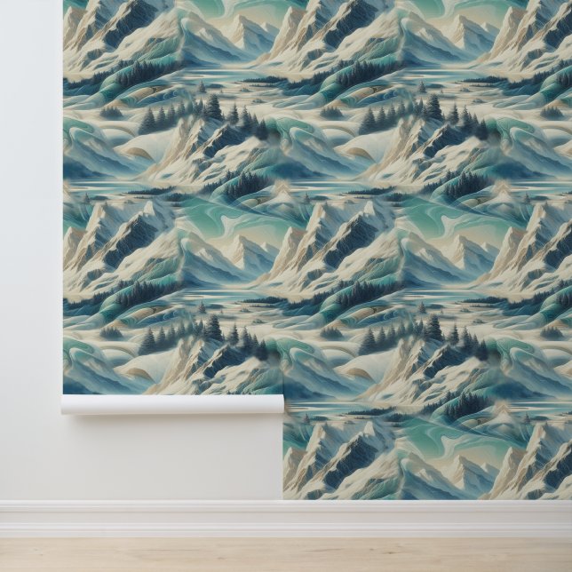 Capture Art Winter Scene & Snow and Ice Crystals Tapete (Anwendung)