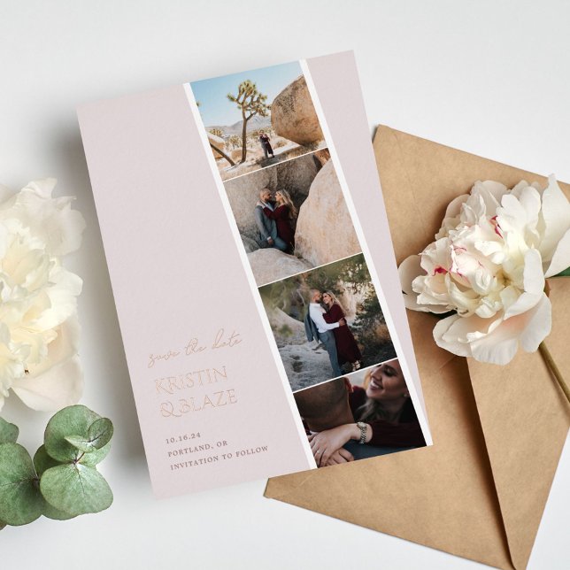 Capture-Liebe Hochzeit speichern Sie das Datum Folieneinladung (Von Creator hochgeladen)