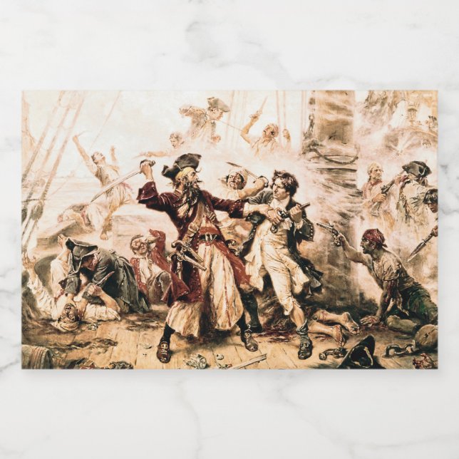 Capture, Pirate Blackbeard, Königin Anne's Rache (Einzelnes Label)