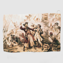 Capture, Pirate Blackbeard, Königin Anne's Rache Golfhandtuch