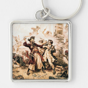Capture, Pirate Blackbeard, Königin Anne's Rache Schlüsselanhänger