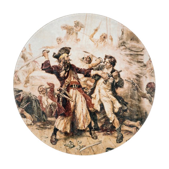 Capture, Pirate Blackbeard, Königin Anne's Rache Schneidebrett (Vorderseite)