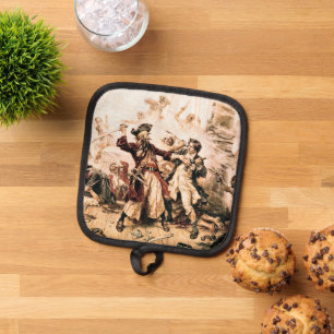 Capture, Pirate Blackbeard, Königin Anne's Rache Topflappen